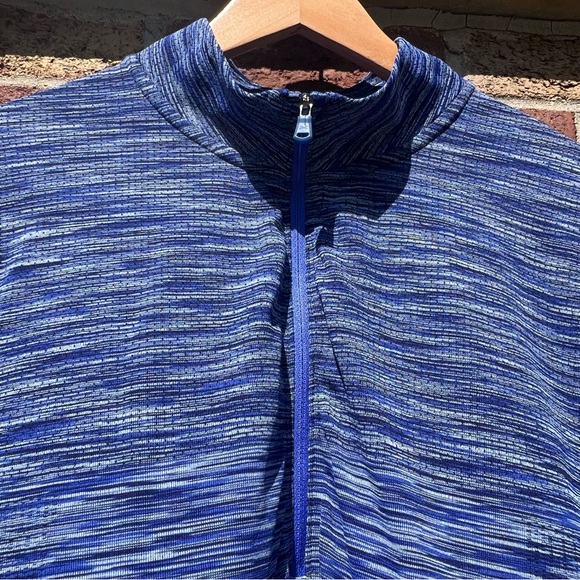 UNDER ARMOUR Mens 1/4 Zip Fitted Pullover Long Sleeve Blue HeatGear Size Large - Picture 5 of 8